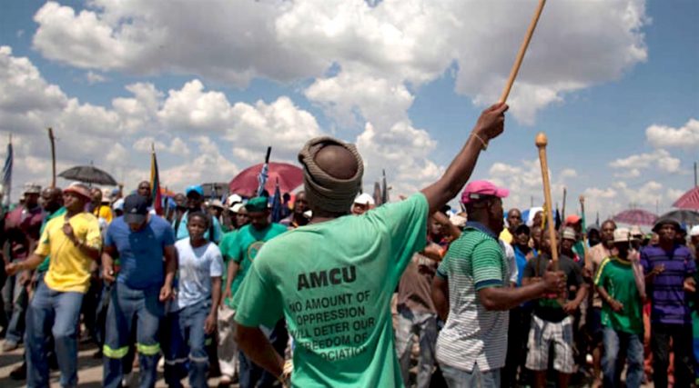 South African government says it intends to de-register AMCU union