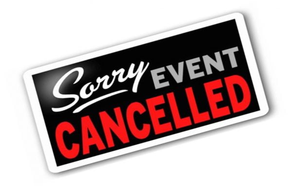 ZMF Event Cancelled