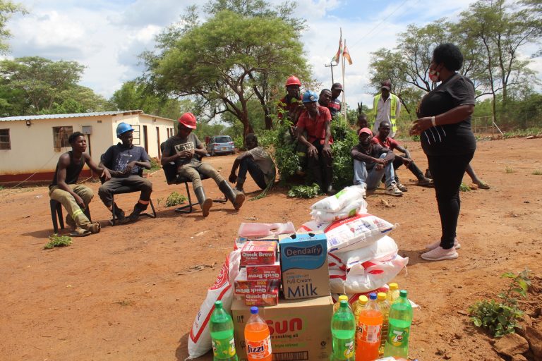 ZMF donate food to Task victims families
