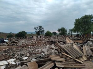 C-Mine illegal structures destroyed