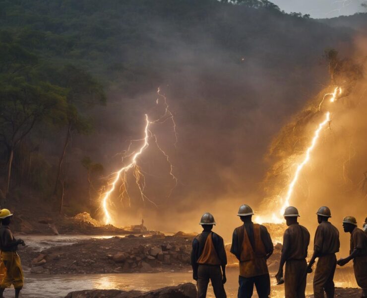 Small scale miners struck by Lightning