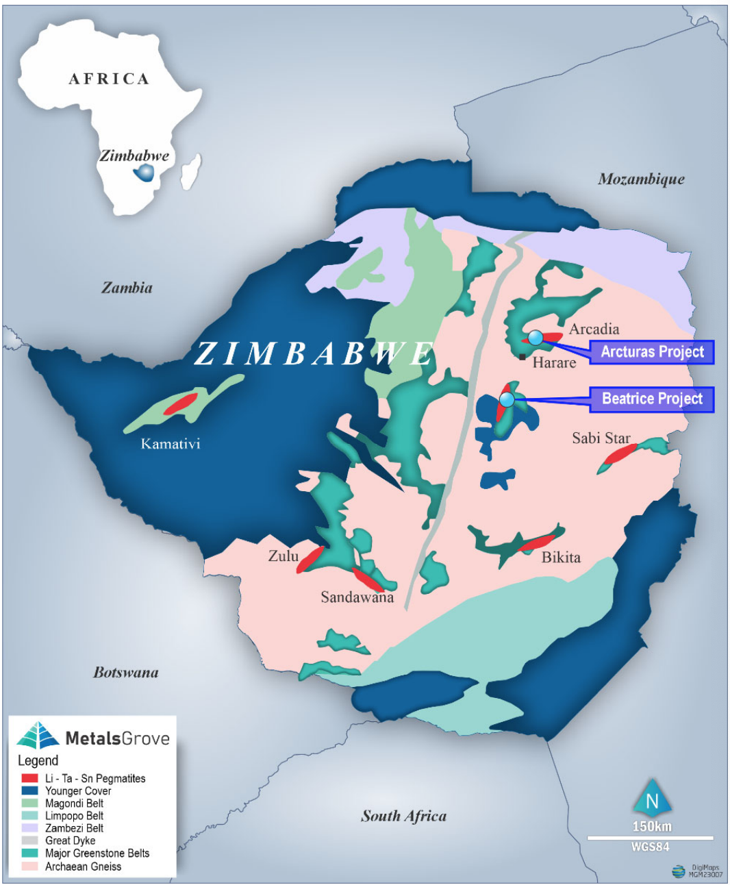 MetalsGrove Initiates Arcturus Lithium Exploration in Zimbabwe