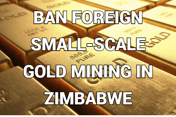 Ban All Foreign Small-Scale Gold Mining in Zimbabwe