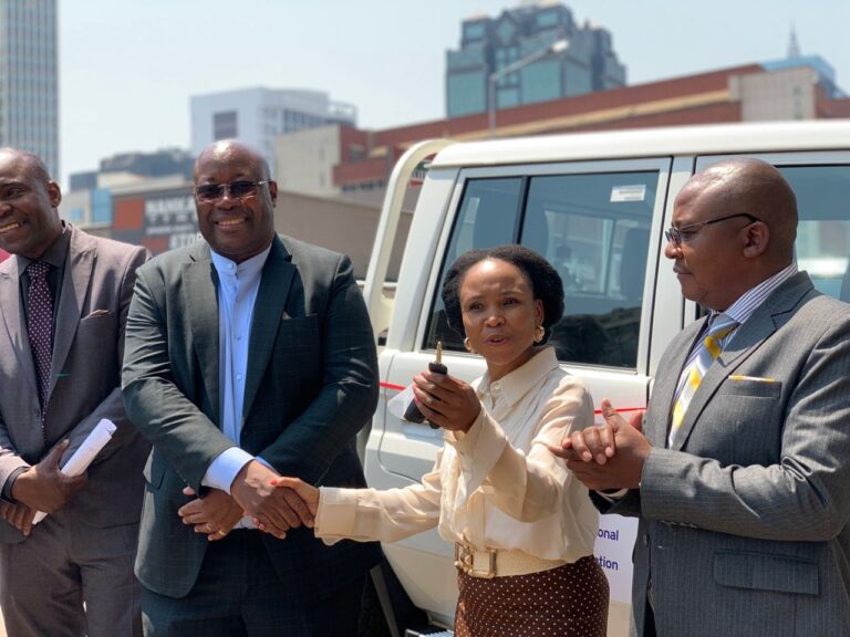 Ministry of Mines Receives a Vehicle to Enhance Mine Safety