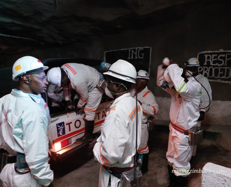 Miners in Zimbabwe