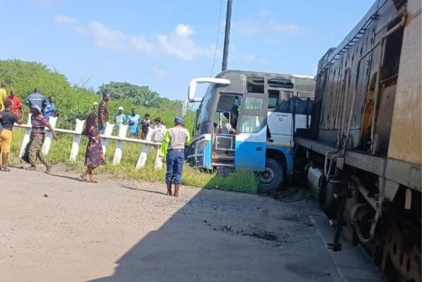 Close Call in Hwange as Mine Bus Collides With Train