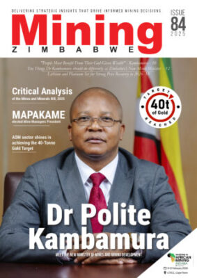 Mining Zimbabwe Magazine edition 84 cover Mining Zimbabwe Magazine edition 84 cover